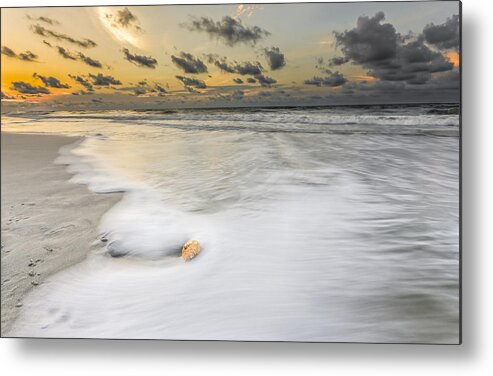 Atlantic Ocean Metal Print featuring the photograph Sunrise on Hilton Head Island by Peter Lakomy