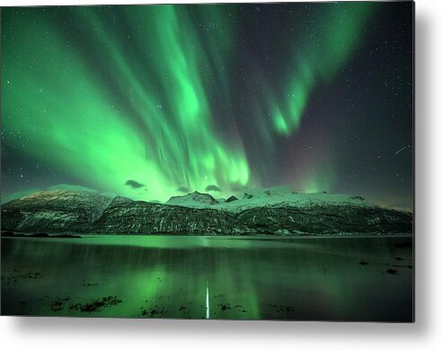 Nobody Metal Print featuring the photograph Aurora Borealis #57 by Tommy Eliassen