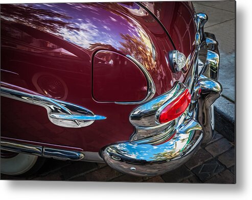 1952 Hudson Metal Print featuring the photograph 1952 Hudson Hornet 4 door Sedan Twin H Power painted #6 by Rich Franco