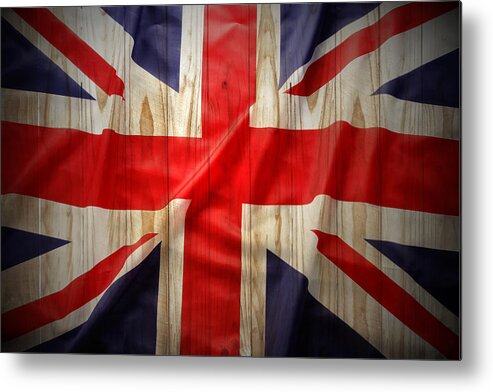 Fence Metal Print featuring the photograph Union Jack #6 by Les Cunliffe