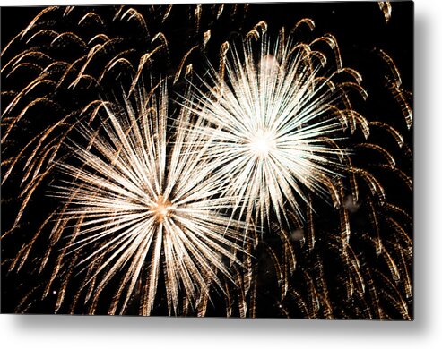 Fireworks Metal Print featuring the photograph Fireworks #7 by Frank Gaertner