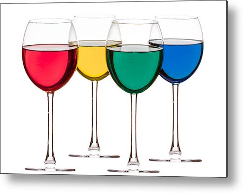 Alcohol Metal Print featuring the photograph Colorful Drinks by Peter Lakomy
