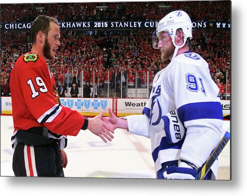 Playoffs Metal Print featuring the photograph 2015 Nhl Stanley Cup Final - Game Six #9 by Bruce Bennett