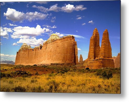 Capitol Reef National Park Metal Print featuring the photograph Capitol Reef National Park. Catherdal Valley #9 by Mark Smith