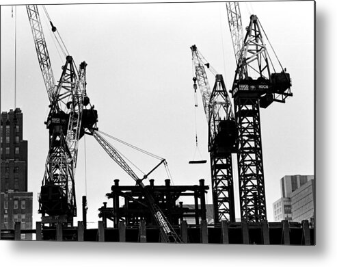 Wtc Metal Print featuring the photograph #96 Kangaroo crane moving up #96 by William Haggart