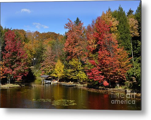 Diane Berry Metal Print featuring the photograph A Little Piece of Adirondack Heaven by Diane E Berry