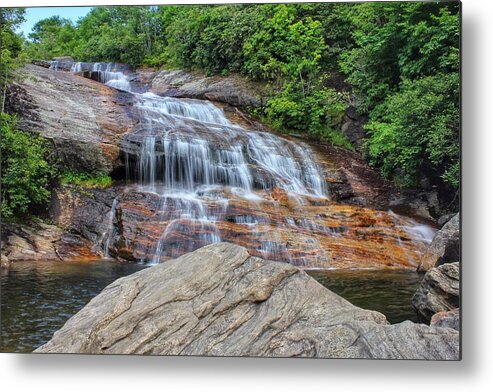 Second Falls Metal Print featuring the photograph A Place To Cool Off by Chris Berrier