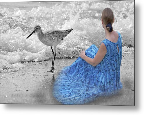 Sandpiper Metal Print featuring the photograph A Sandpiper's Dream by Betsy Knapp