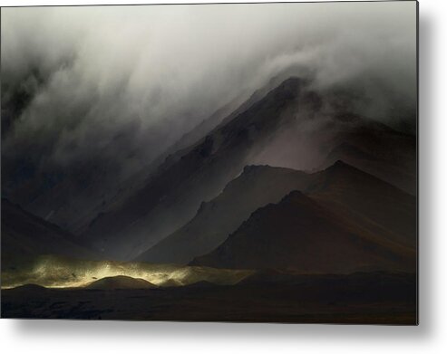 Dark Metal Print featuring the photograph A Spark Of Hope II by Artfiction (andre Gehrmann)