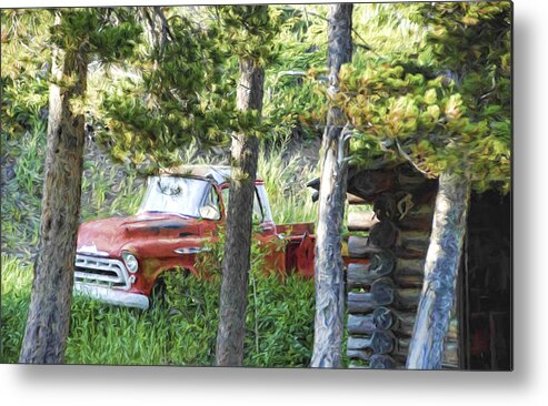 Red Metal Print featuring the photograph A Touch of Red by Jody Lovejoy