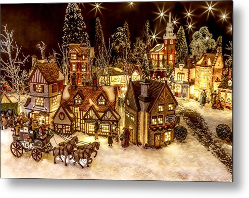 Christmas Village Metal Print featuring the photograph A Very Merry Christmas by Caitlyn Grasso