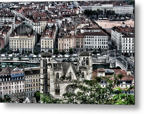 Europe Metal Print featuring the photograph A view of Vienne France by Tom Prendergast