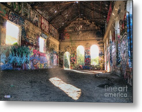 Abandoned Metal Print featuring the photograph Abandoned Building by Eddie Yerkish