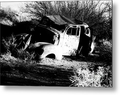 Cars Metal Print featuring the photograph Abandoned by Jessica S