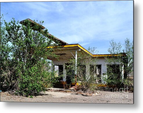 Route 66 Metal Print featuring the photograph Abandoned Store by Cat Rondeau