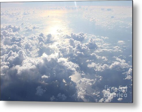 Clouds Metal Print featuring the photograph Above the clouds by Deena Withycombe