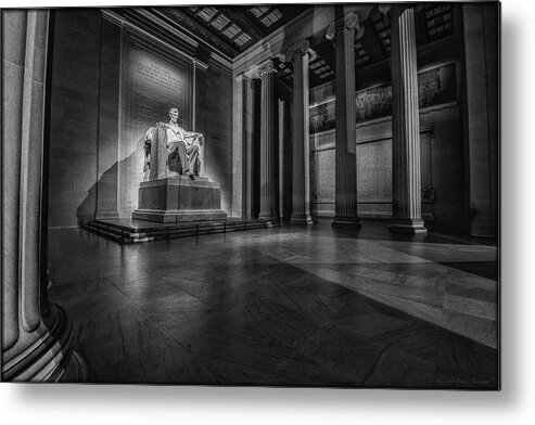 Lincoln Metal Print featuring the photograph Abraham Lincoln by Erika Fawcett