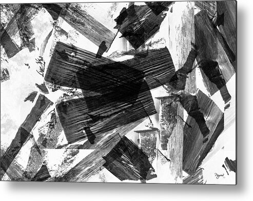 Abstract Metal Print featuring the digital art Abstract Chunky by Chriss Pagani