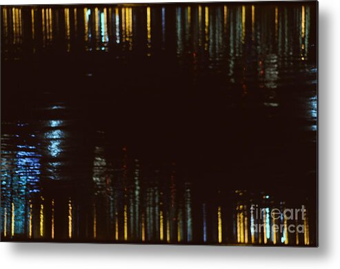 Abstract Metal Print featuring the photograph Abstract City Lights by Tamara Becker