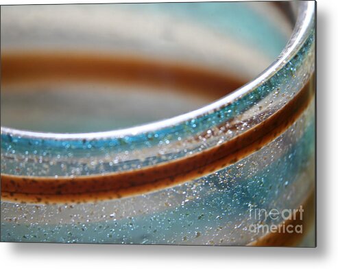 Glass Metal Print featuring the photograph Abstract in glass by Lynn England