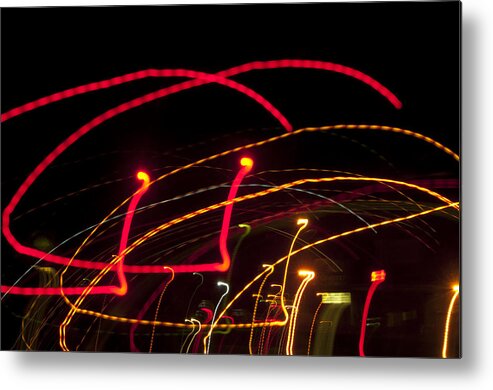 Lights Metal Print featuring the photograph Abstract Lights by Donnie Bobb