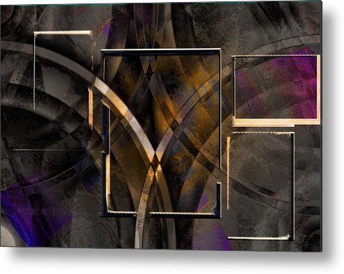 Abstract Metal Print featuring the photograph Abstract Lines by Art Di