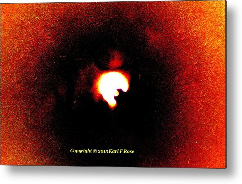 Moon Metal Print featuring the photograph Abstract moon by Karl Rose