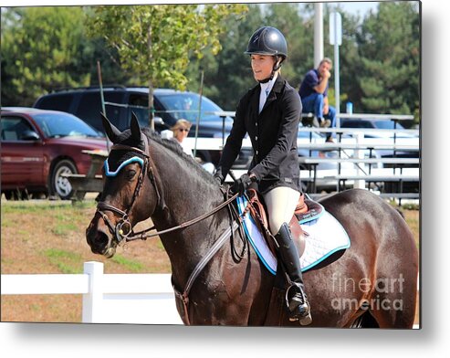 Horse Metal Print featuring the photograph Ac-jumper114 by Janice Byer