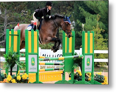 Horse Metal Print featuring the photograph Ac-jumper64 by Janice Byer
