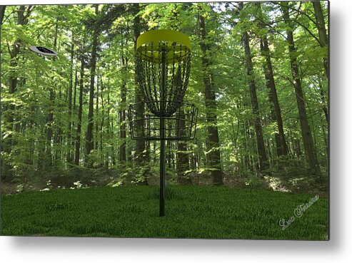 Disc Golf Metal Print featuring the digital art Ace by Louis Ferreira