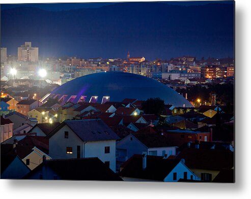 Hall Metal Print featuring the photograph Adriatic town of Zadar skyline by Brch Photography