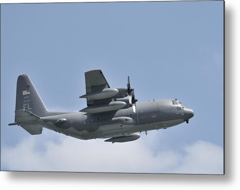 C-130 Metal Print featuring the photograph AFRC C-130 Hercules rescue aircraft by Bradford Martin