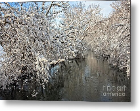 Antietam Creek Metal Print featuring the photograph After The Blizzard by Ronald Lutz