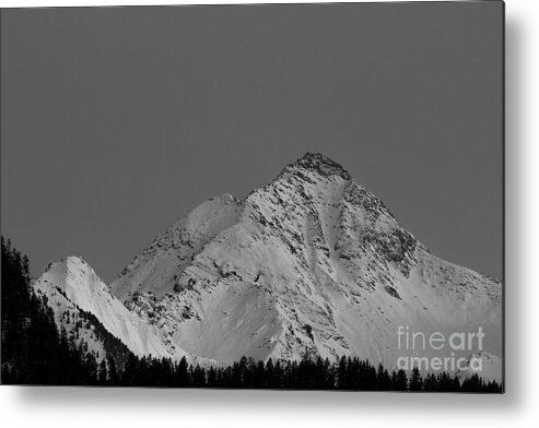 Ahornspitze Metal Print featuring the photograph Ahornspitze after midnight by Bernd Laeschke