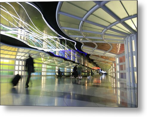People-mover Metal Print featuring the photograph Airport Rush by Kate Purdy