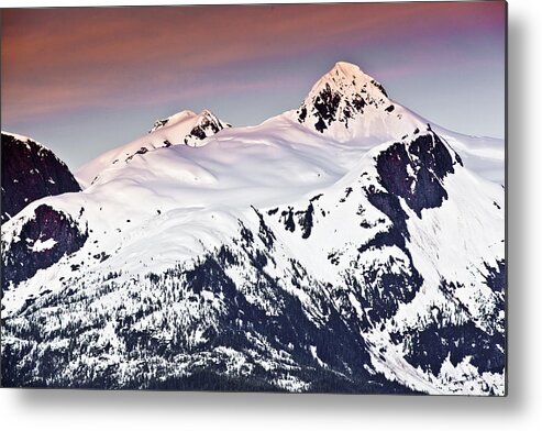 Snow Cap Metal Print featuring the photograph Alaska Landscape by John Magyar Photography