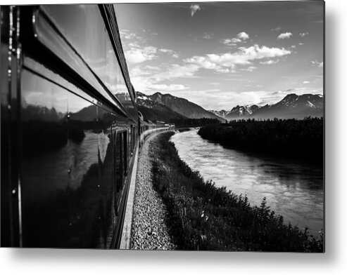 Alaska Metal Print featuring the photograph Alaska Railroad Train by Kyle Lavey