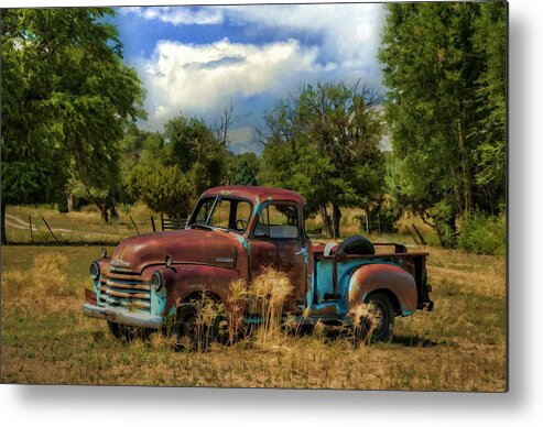 Chevrolet Metal Print featuring the photograph All By Myself by Ken Smith