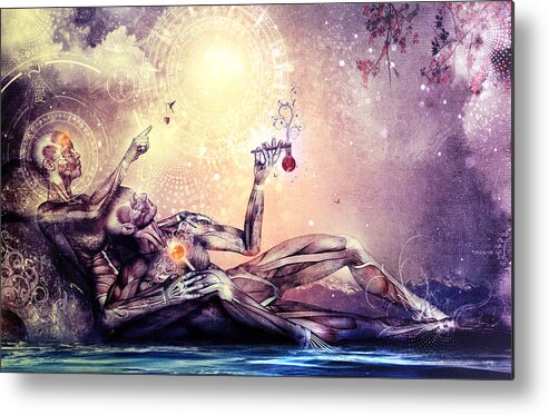 Cameron Gray Metal Print featuring the digital art All We Want To Be Are Dreamers by Cameron Gray