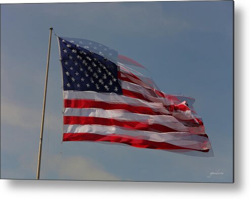 Flag Metal Print featuring the photograph American Flag by Gary Gunderson