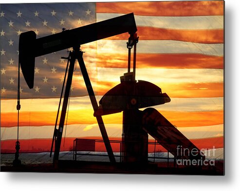 Oil Metal Print featuring the photograph American Oil by James BO Insogna