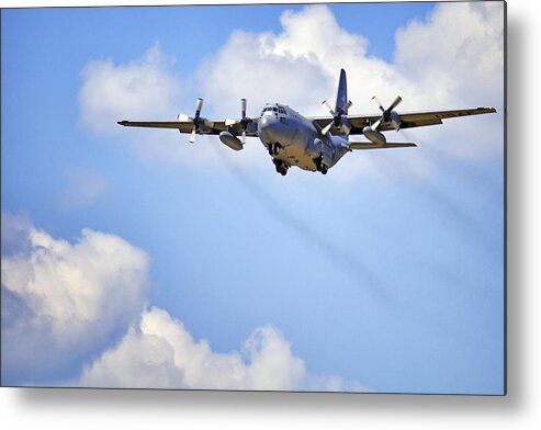 C130 Metal Print featuring the photograph Amongst the Clouds by Jason Politte