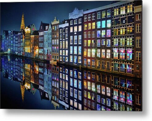 City Metal Print featuring the photograph Amsterdam Mirror. by Juan Pablo De