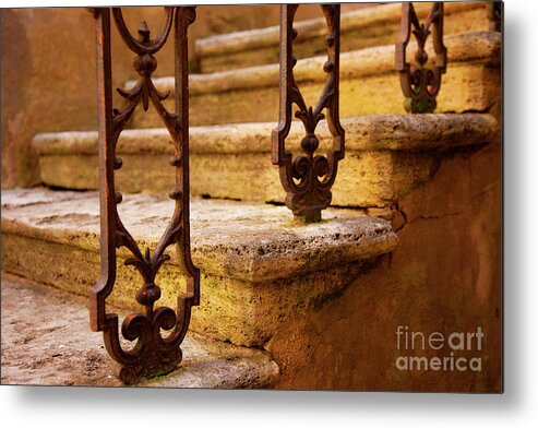 Italy Metal Print featuring the photograph Ancient steps by Brian Jannsen