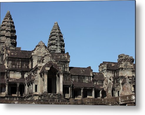 Southeast Asia Metal Print featuring the photograph Angkor Wat Temple, Cambodia by Laurent