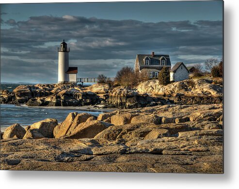 Annisquam Lighthouse Metal Print featuring the photograph Annisquam Lighthouse by Liz Mackney