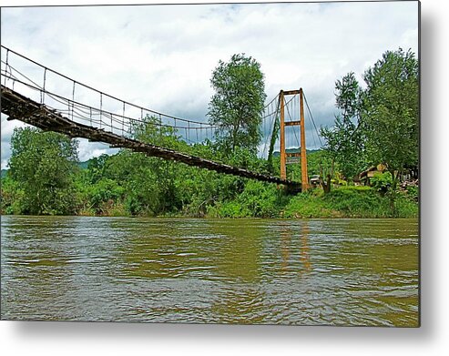 Another Bridge Over River Kwai In Kanchanaburi Metal Print featuring the photograph Another Bridge over River Kwai in Kanchanaburi-Thailand by Ruth Hager