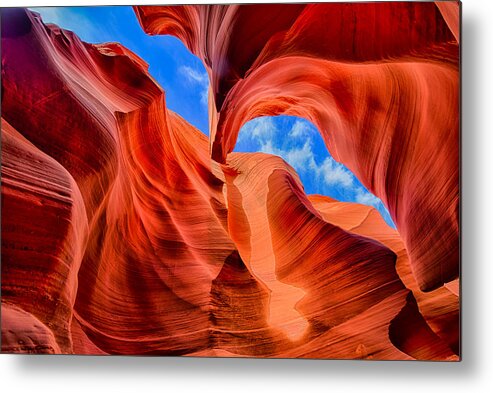 Antelope Canyon Metal Print featuring the photograph Antelope Canyon Walls by Greg Norrell