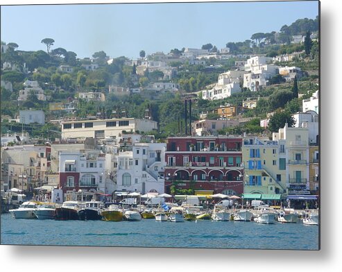  Metal Print featuring the photograph Approaching Capri - View by Nora Boghossian