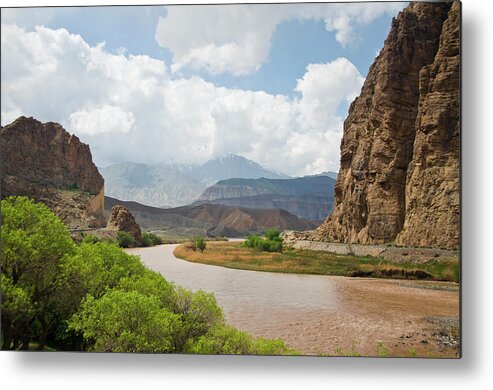 Scenics Metal Print featuring the photograph Aras River In Iran by Jean-philippe Tournut